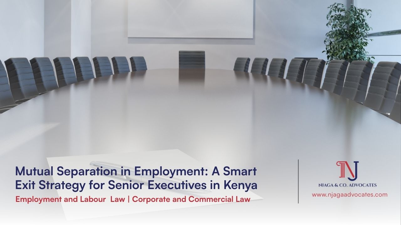 Inside a boardroom | Senior executives exit strategy mutual agreement in Kenya | Njaga & Co Advocates employment lawyers in Kenya