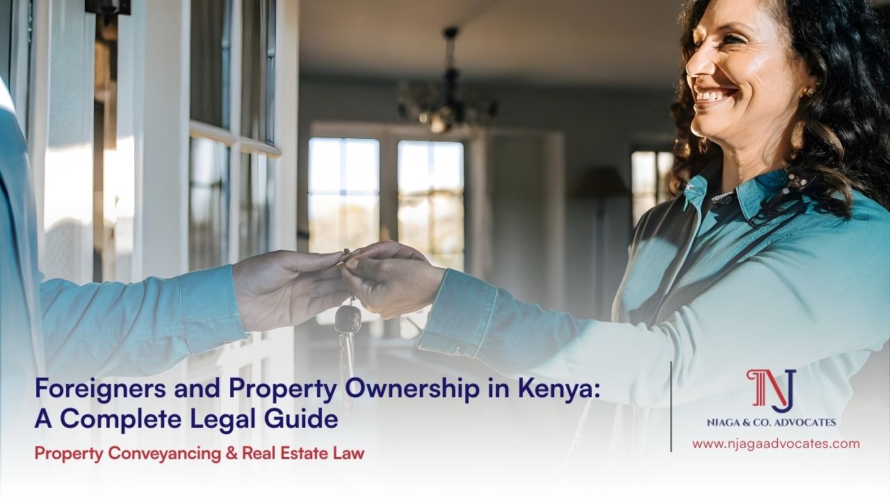 A realtor handing over a key to Caucasian lady concept of home ownership | Property Conveyancing and Real Estate Law in Kenya | property lawyers in Kenya