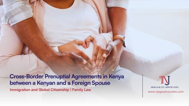 Couple seated together with hands on the pregnancy bum | Cross-Border Prenuptial Agreements in Kenya Guide | prenup agreements lawyer in Kenya