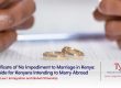 2 rings with 2 hands on either side with Njaga Advocates logo | Certificate of No Impediment to Marriage in Kenya | OAG Kenya | marriage abroad