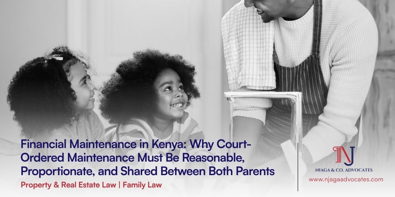 Father all smiles with his 2 daughters as he washes their hands at the kitchen sink showing the concept for child Financial Maintenance in Kenya | Why Court-Ordered Maintenance Must Be Reasonable, Proportionate, and Shared Between Both Parents | family lawyers in Kenya | parental responsibility agreement