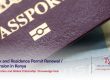 Passport with overlay text Work and Residence Permit Renewal/Extension in Kenya | immigration lawyers in nairobi | law firms in nairobi